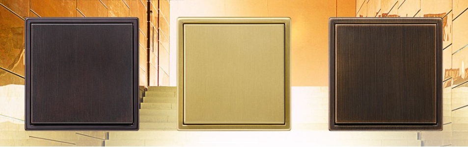 JUNG Classic, Antik, Dark — новая серия устройств из латуни